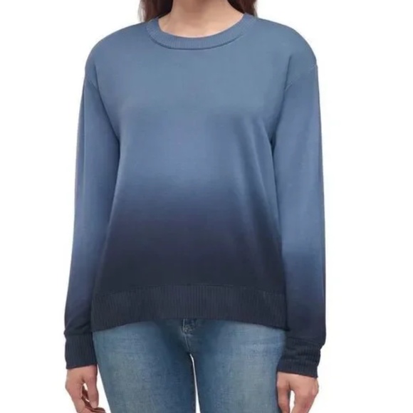 NWT Splendid Navy / Black Dip Dye Ombré Soft Pullover Top (Size S) - Picture 1 of 6